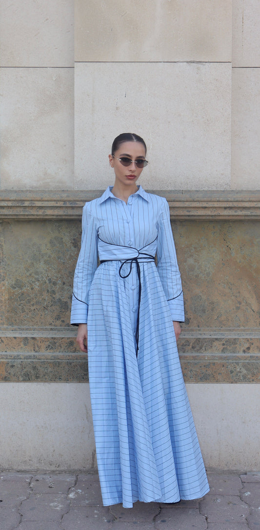 Summer Bliss in Striped Blue